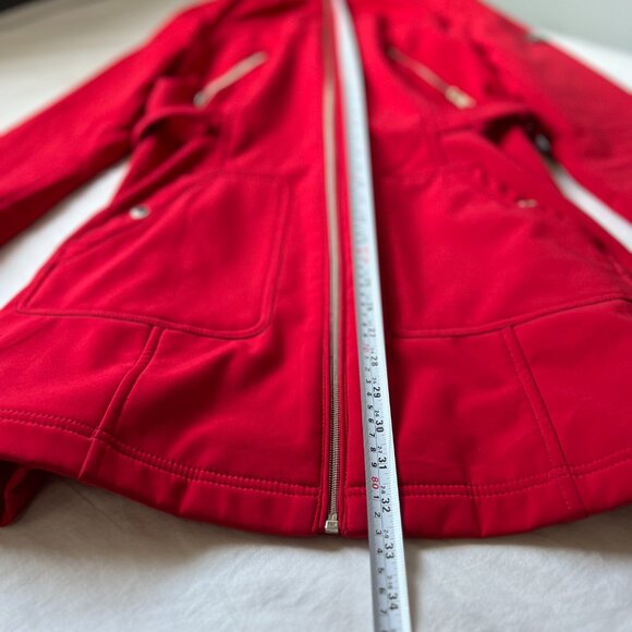 Red Autumn Jacket with Fleece Lining - Picture 13 of 14